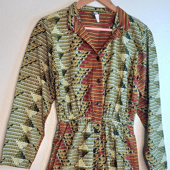 NWT Fahari Bazaar Sustainable Artsy Sz S Hand-dyed Handwoven Cotton Jumpsuit - Picture 4 of 16